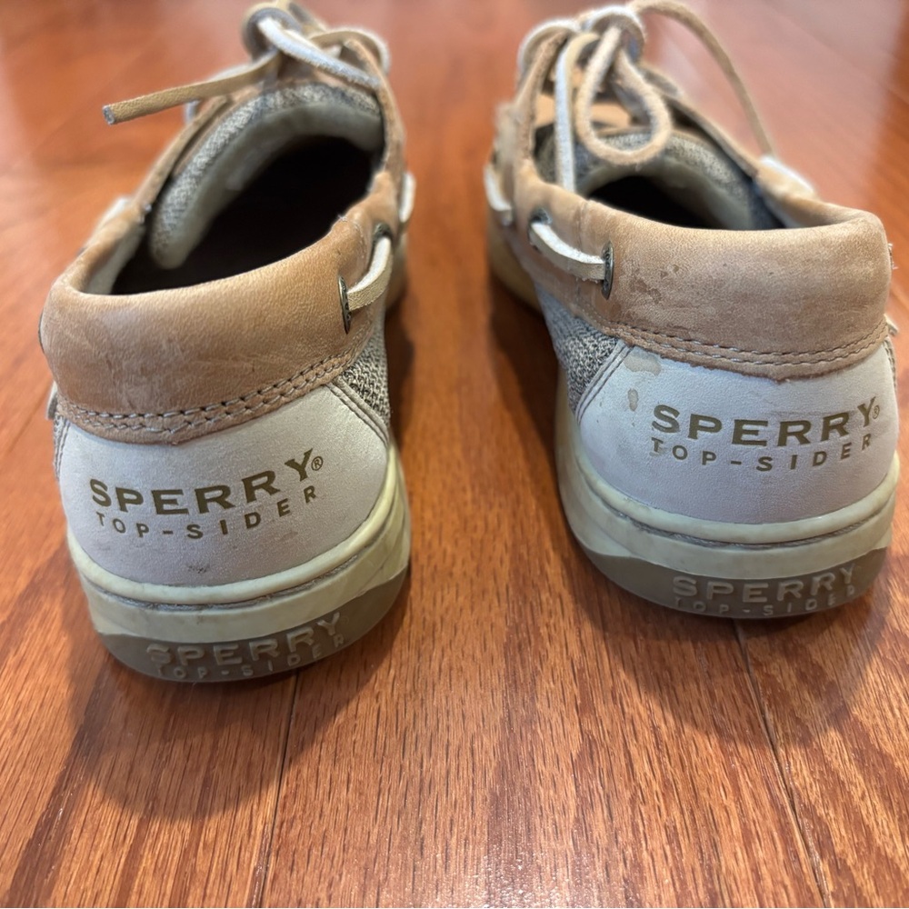 Sperry Women Linen and Oat Boat Shoes